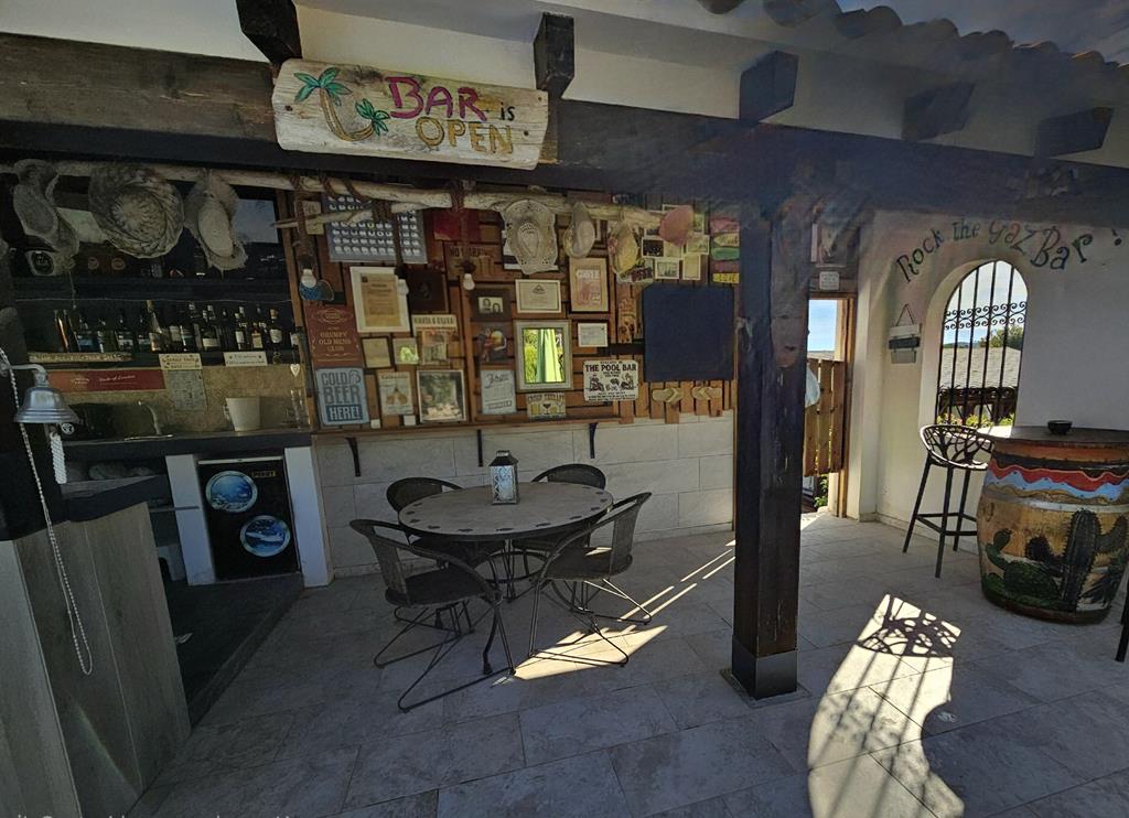 Covered outdoor bar
