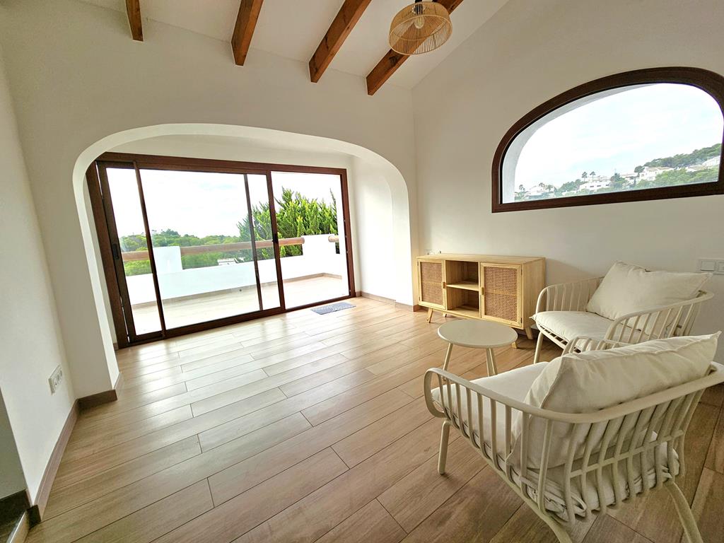 Living room with terrace access
