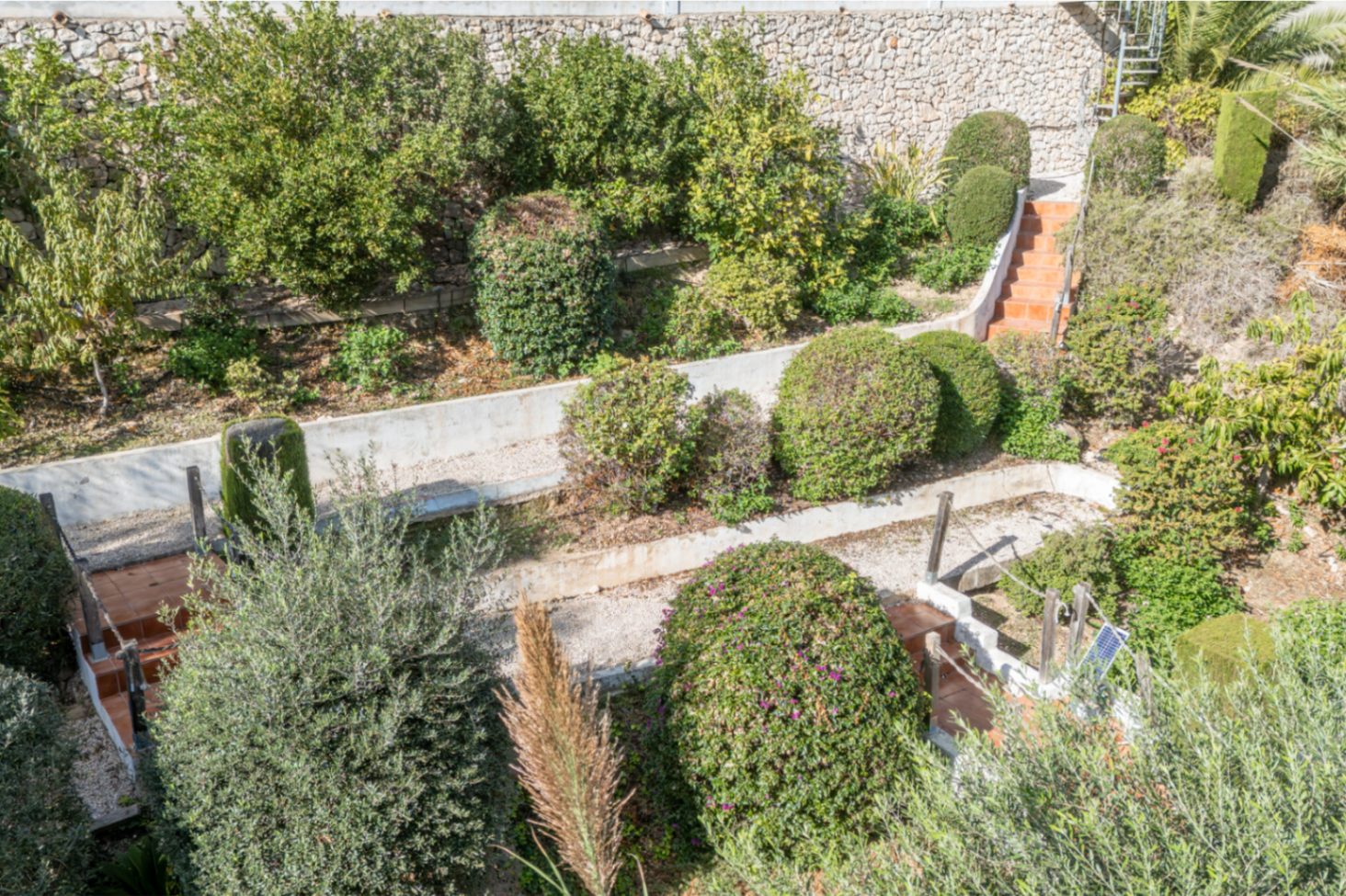 Terraced garden