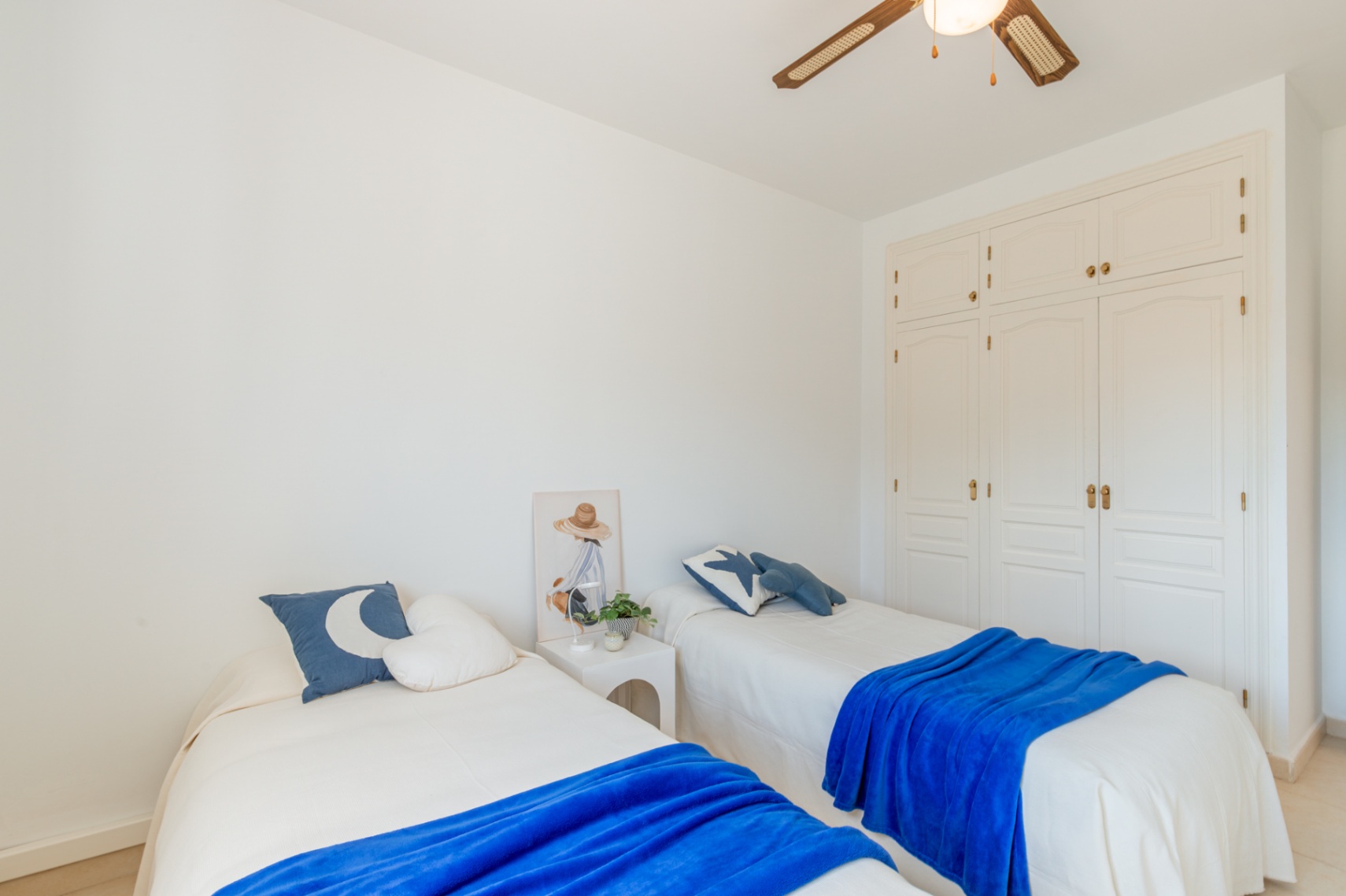 Bedroom with built-in wardrobes