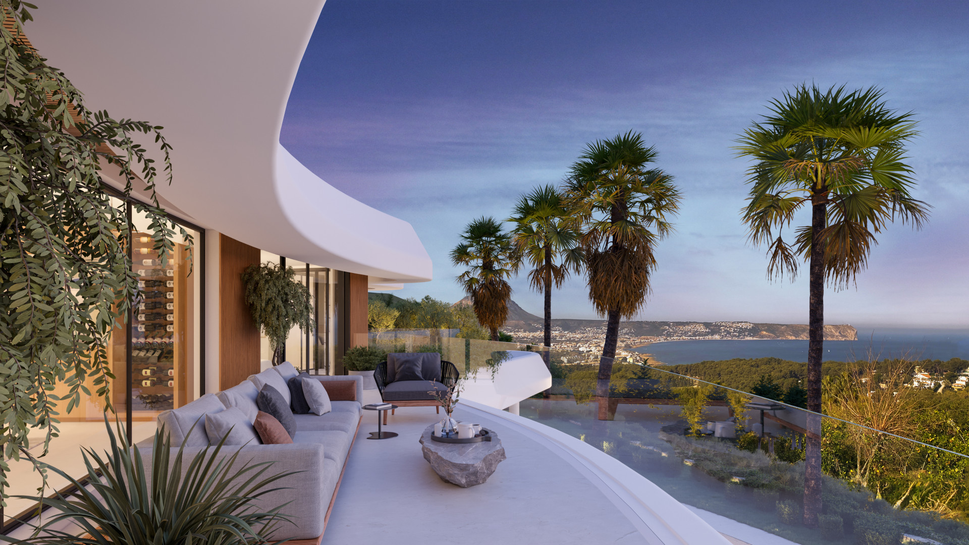 Terrace with sea views