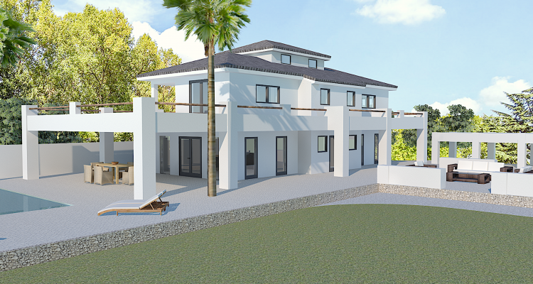 Villa in Pedreguer with sea views and expansive plot