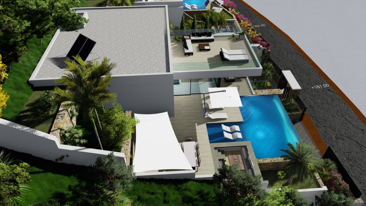 Modern new build villa with sea views in Calpe