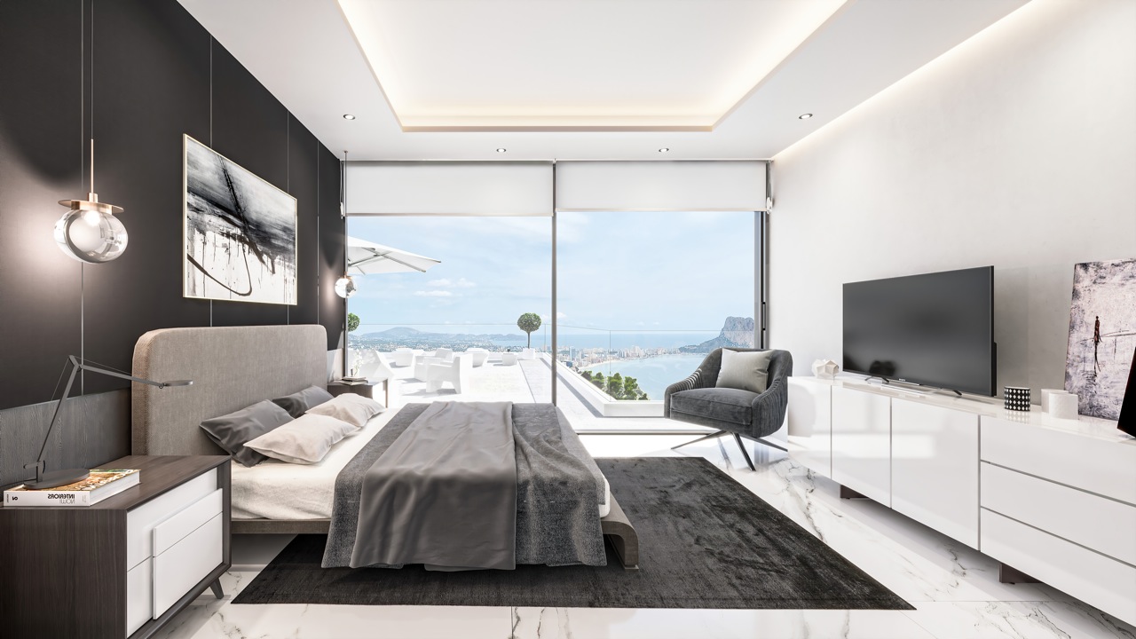 Modern new build villa with sea views in Calpe