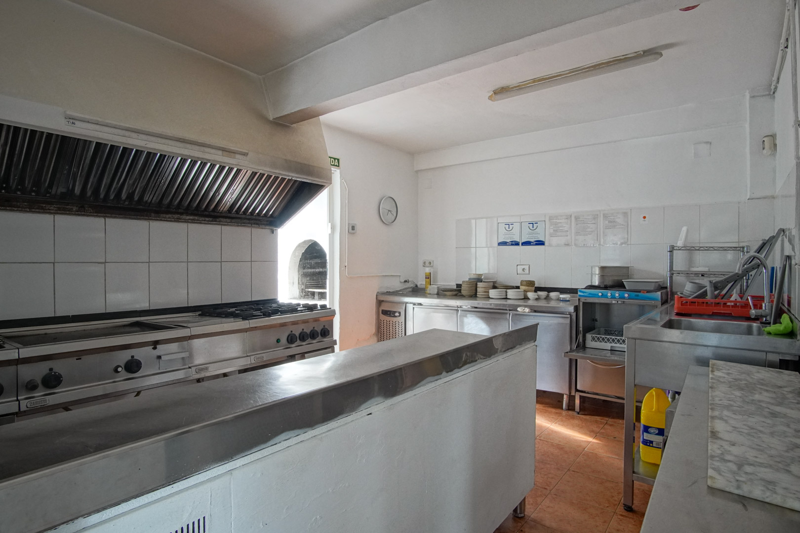 Commercial restaurant kitchen