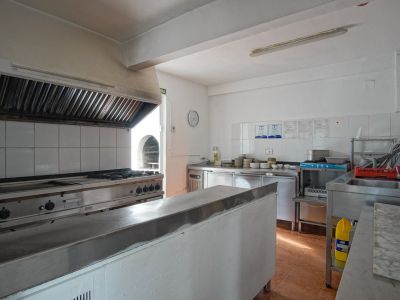 Commercial restaurant kitchen