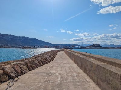 Breakwater with view of Denia