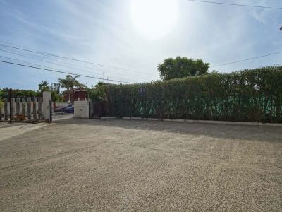 Outdoor parking area