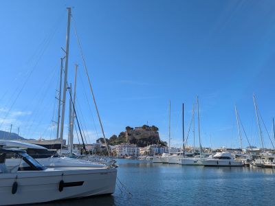 Denia marina and castle