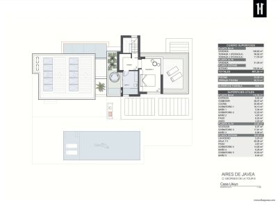 Upper floor featuring a master bedroom, walk-in closet, en-suite bathroom, and direct access to a terrace with an outdoor jacuzzi.
